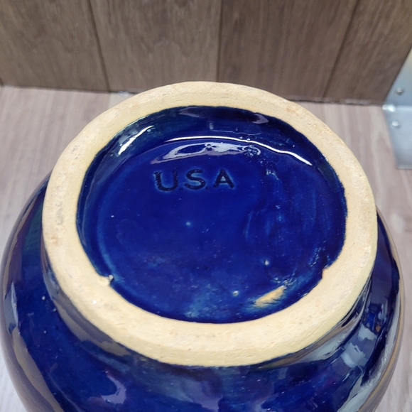 Vintage USA Colbolt Blue Ball Pitcher - Picture 3 of 3